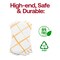 Durable White with Gold Diamond Paper Dinner Napkins (600 Napkins)